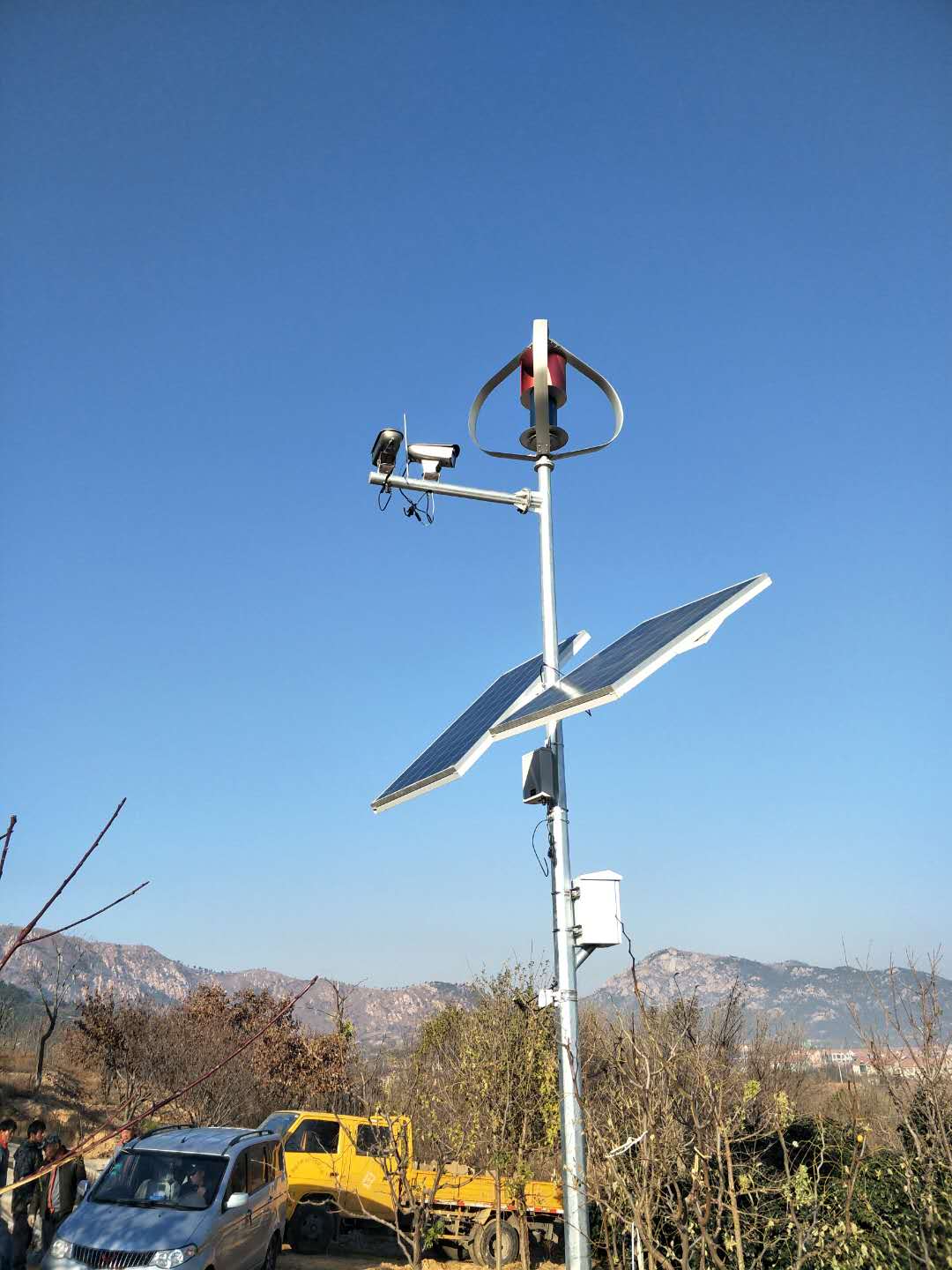 项目名称：青岛市崂山区森林防火卡口300套风光互补监控系统(图1)